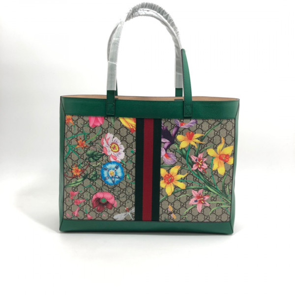 g*u*i gg S*p*e monogram flora web large ophidia tote