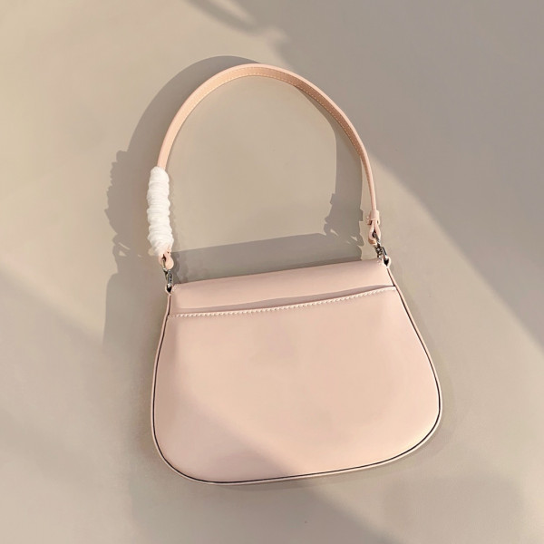 Pra*a cleo brushed leather shoulder bag with flap
