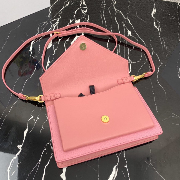 Pra*a saffiano leather mini-bag
