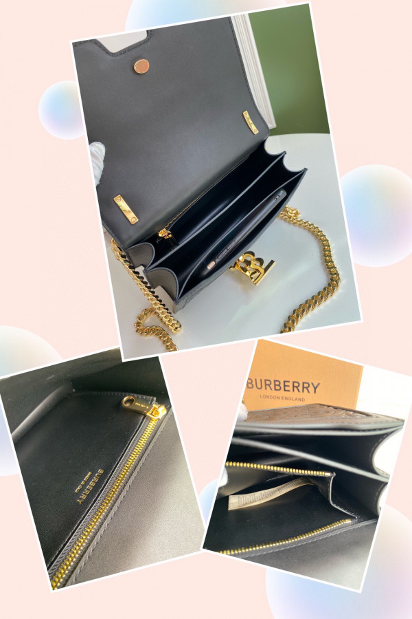 B**rry small quilted monogram lambskin tb bag