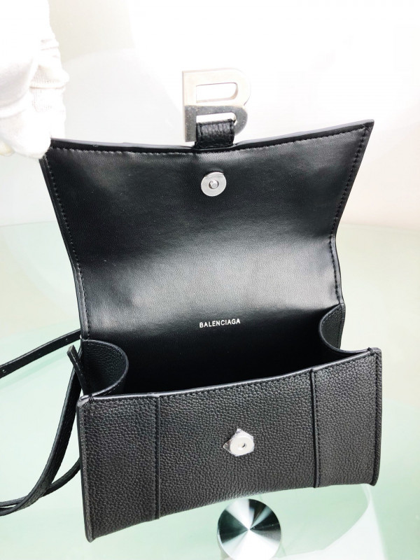Ba*len*cia*ga hourglass xs top handle bag