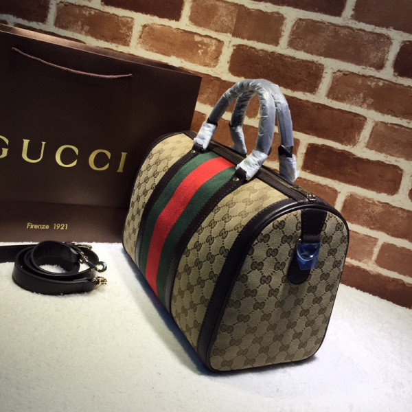 G*u*i vintage web original gg boston bag