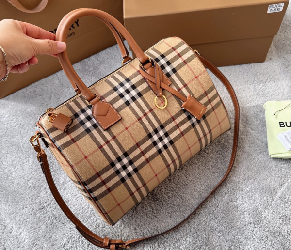 B**rry medium check bowling bag-30*15*21cm