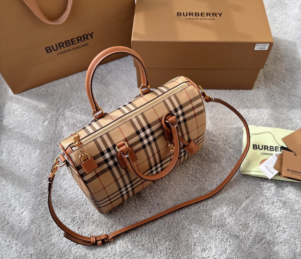 B**rry medium check bowling bag-30*15*21cm