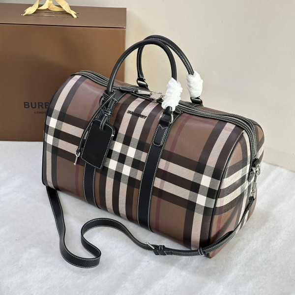 B**rry check bowling bag-49*25*28cm