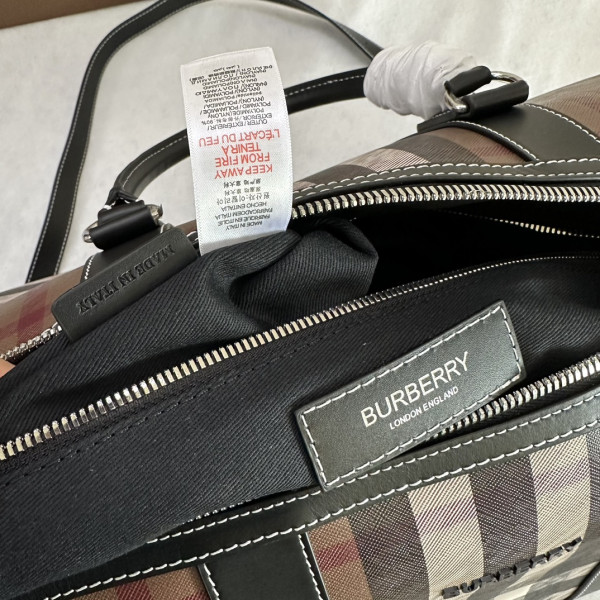 B**rry check bowling bag-49*25*28cm