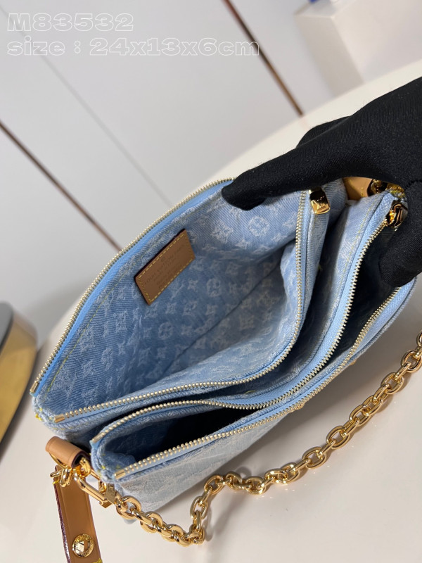 l0*is V*t0n liv pochette double -24.5*13.5*6.5cm